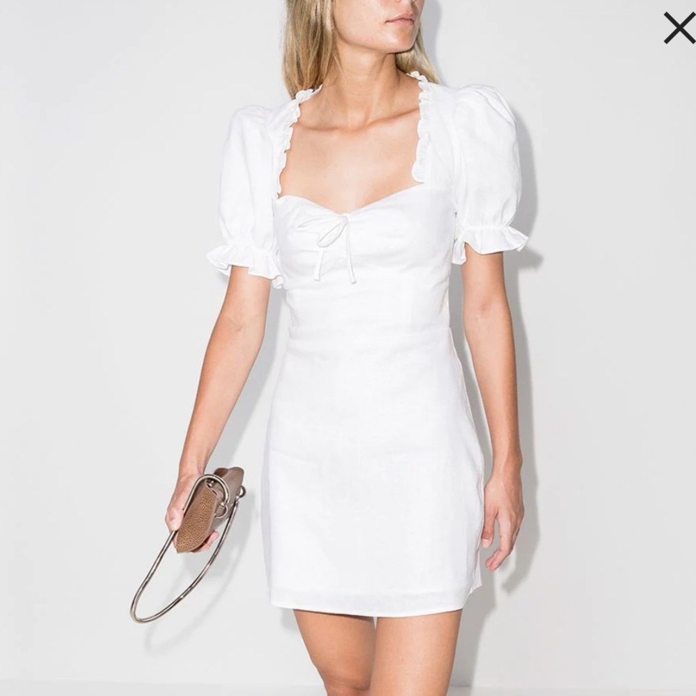 Reformation Easton Dress: White size 6